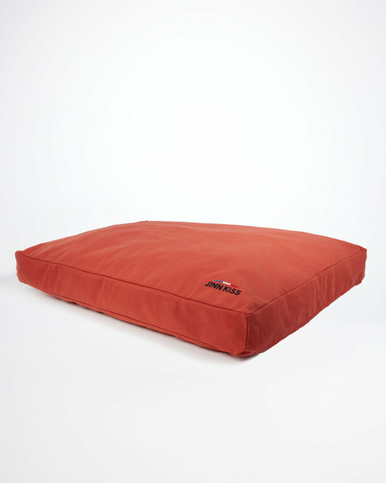 Coussin matelisse rouge m 70 x 51 rembourrage en laine