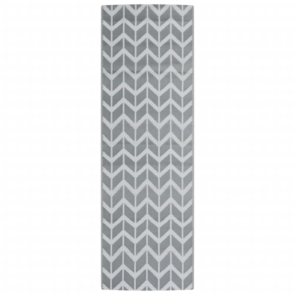 Tapis d'extérieur arakil gris 80 x 250 cm pp