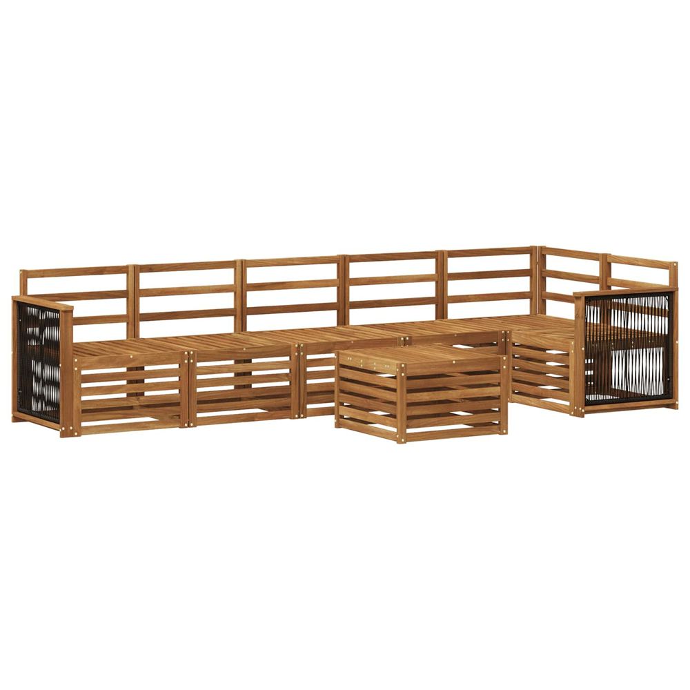 Ensemble de canapés d'extérieur 6 pc naturel
