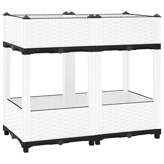 Lit surélevé 80x40x71 cm polypropylène