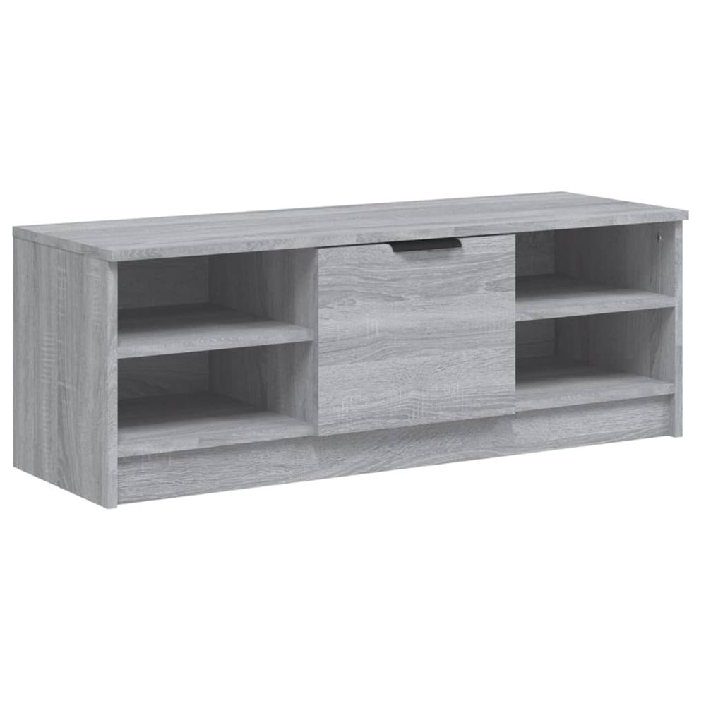 Meuble tv sonoma gris 102x35,5x36,5 cm bois d'ingénierie