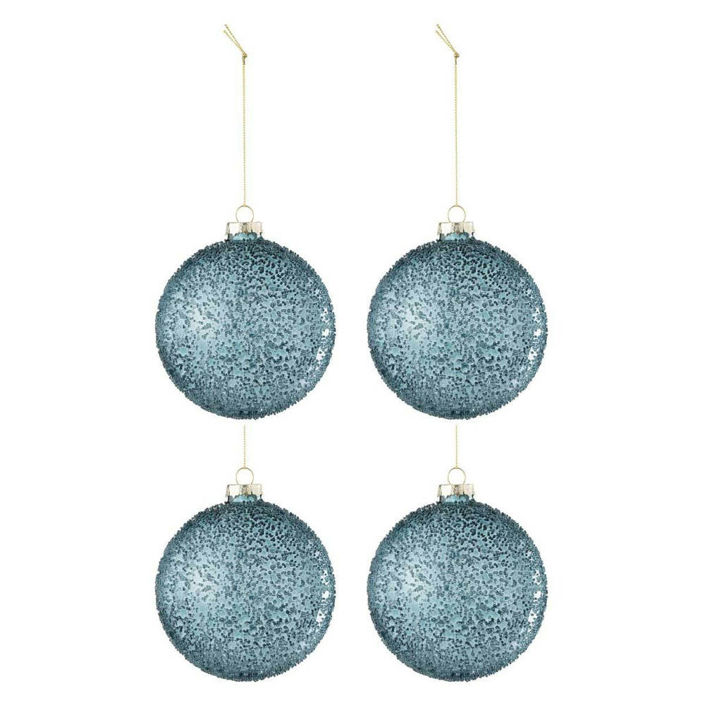 Lot de 4 boules de noël 
