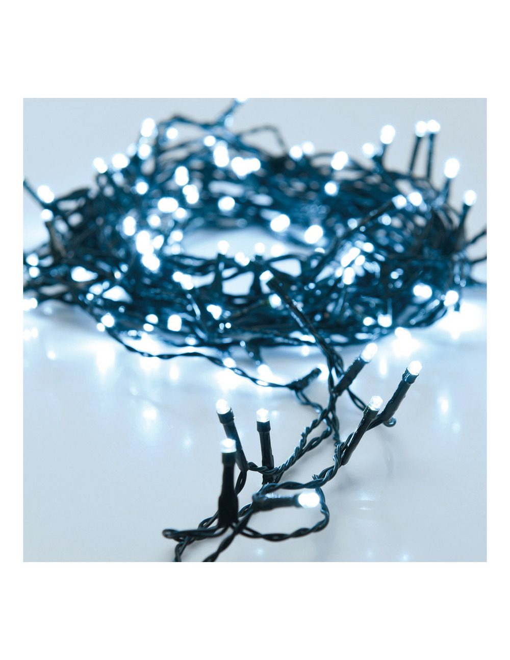 Guirlande fixe 240 leds froide usage extérieur ip44 21m