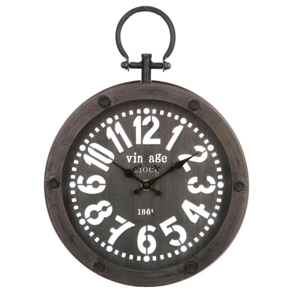 Pendule rétro en métal 