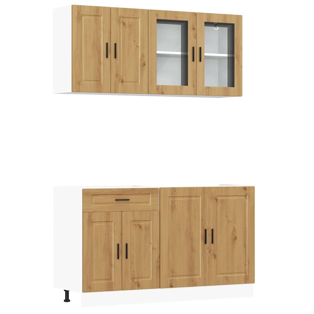 Ensemble d'armoires de cuisine 4 pcs kalmar bois d'ingénierie