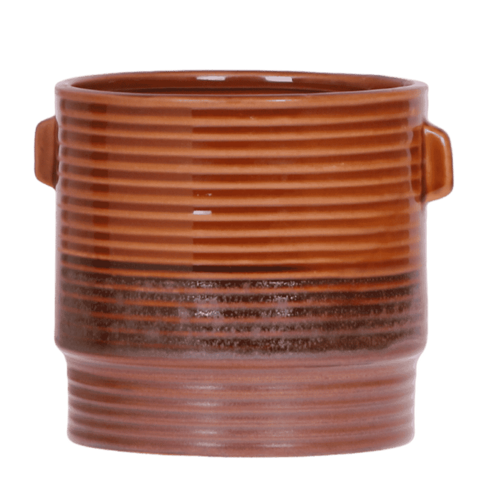 Cache-pot sunset jaune - ø12 cm x h12,5 cm