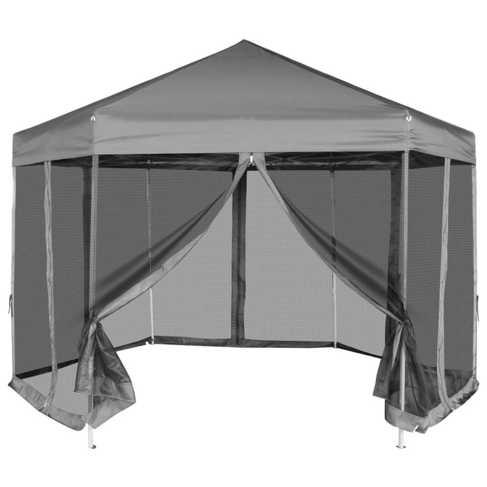 CHAPITEAU HEXAGONAL AVEC 6 P 2-(866292)