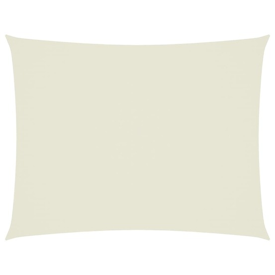 Voile de parasol tissu oxford rectangulaire 6x8 m crème
