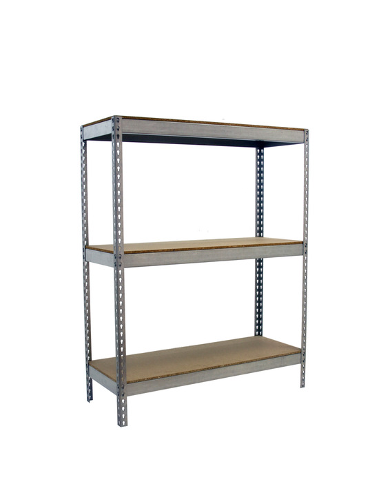 Etagère sans vis simonforte 1504-3 chipboard 1500 galva/bois galva/bois 1500x1500x450 - simonrack