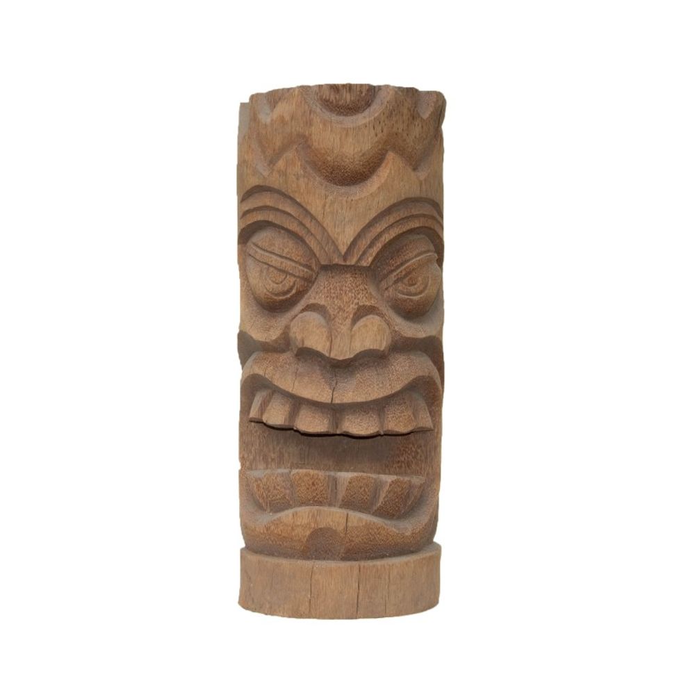 Statue tiki totem mauri 50 cm - brun 50 cm