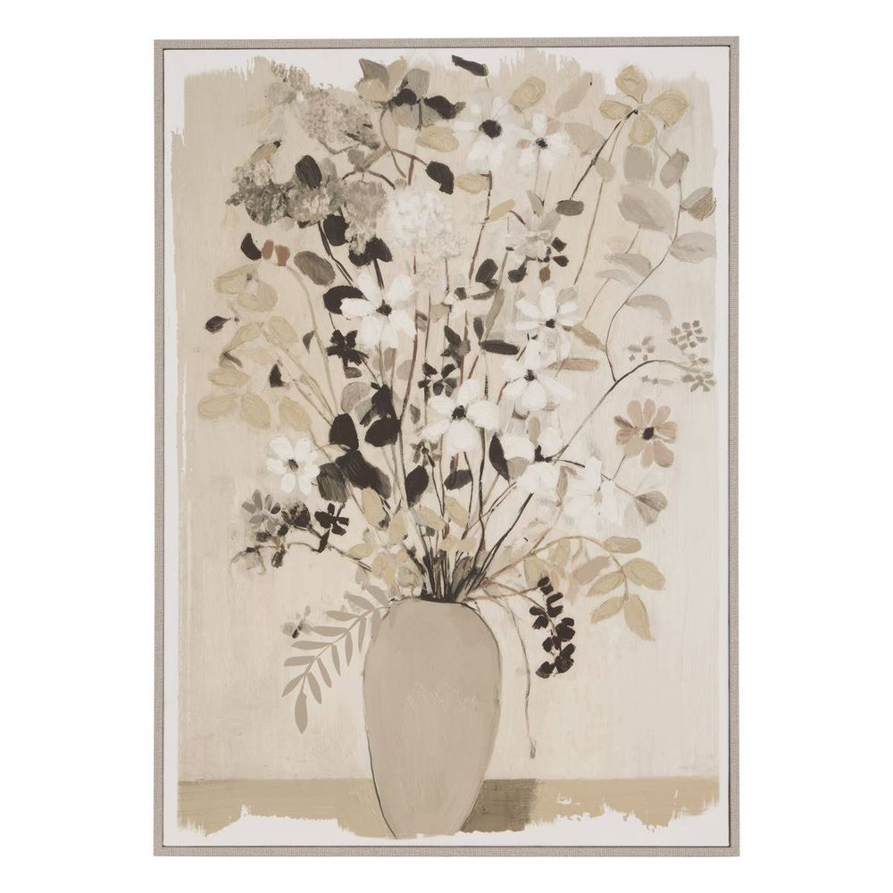 Toile flora rectangulaire 50x70cm