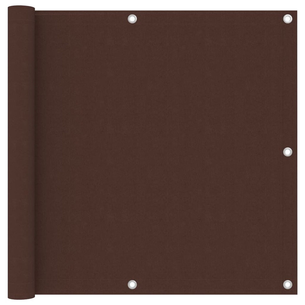 Écran de balcon brise pare vue protection confidentialité 90 x 500 cm tissu oxford marron