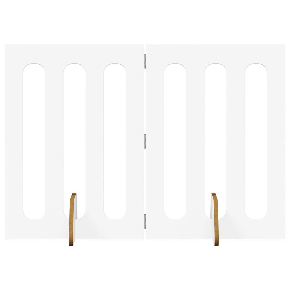 Clôture pliable pour animaux 2 pc blanc 100,5 x 38 x 70 cm