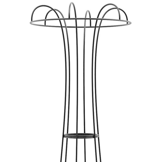 Treilli en acier 50 x 200 cm obelisk noir