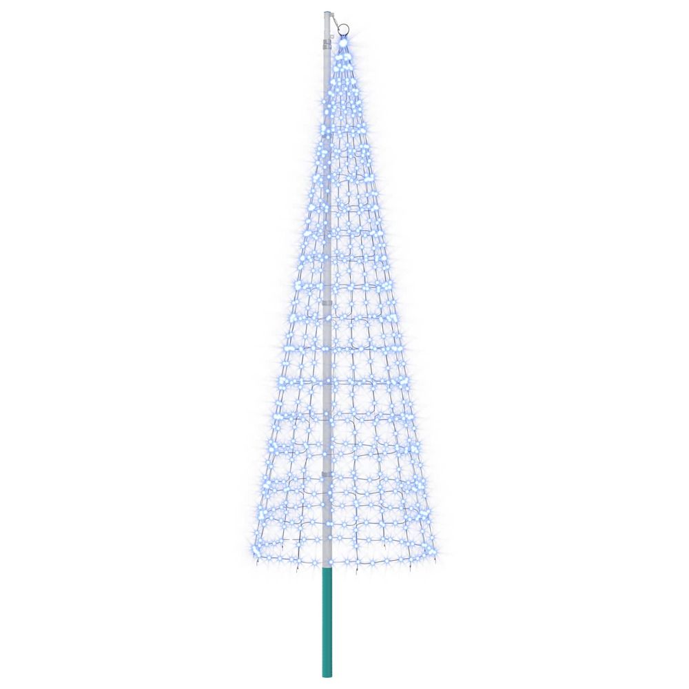 Guirlande lumineuse de sapin de noël avec piquet et mât 300 cm