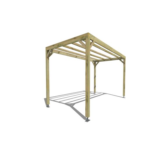 Pergola bois • 4m x 2m • indépendante • sens largeur • livraison comprise