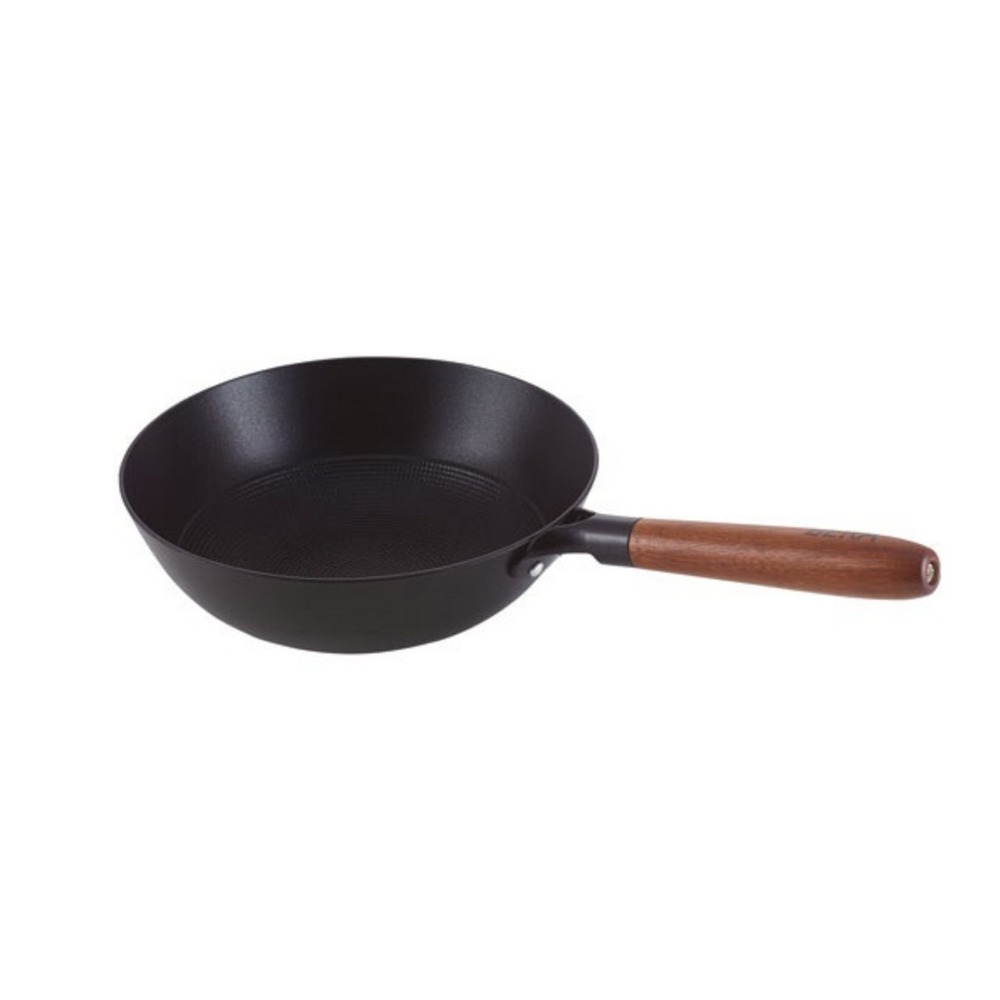 Poêle wok fer émaillé 28cm - 100225