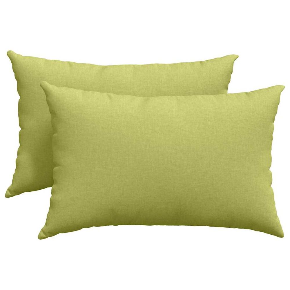 Coussins de canapé 2 pc tissu vert clair 60 x 40 cm