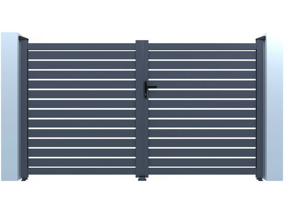 Portail aluminium semi ajouré