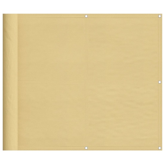 Écran de balcon sable 90x600 cm 100% polyester oxford