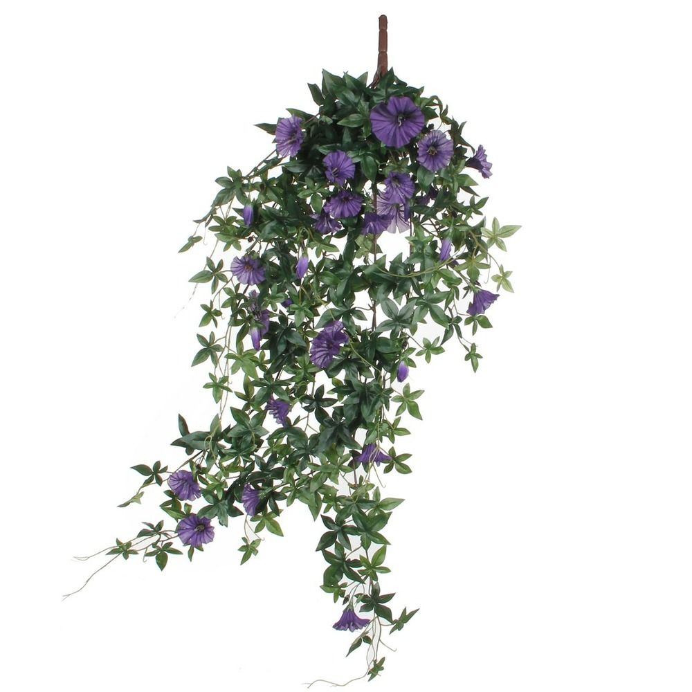 Mica decorations chute de pétunia artificielle - h80 cm - violet foncé