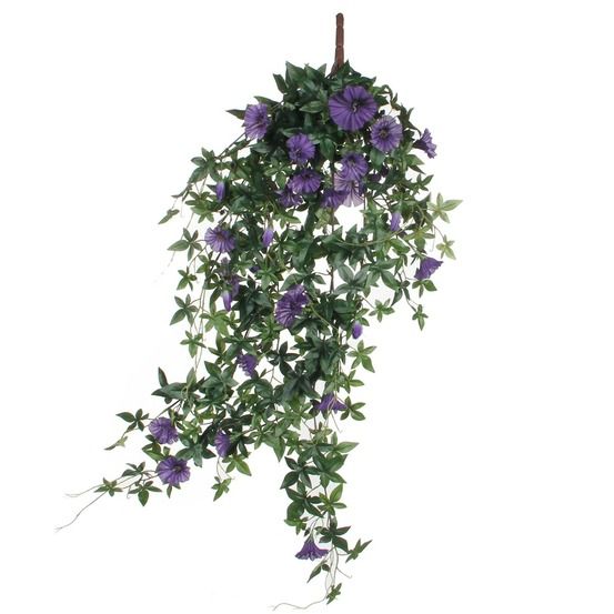 Mica decorations chute de pétunia artificielle - h80 cm - violet foncé