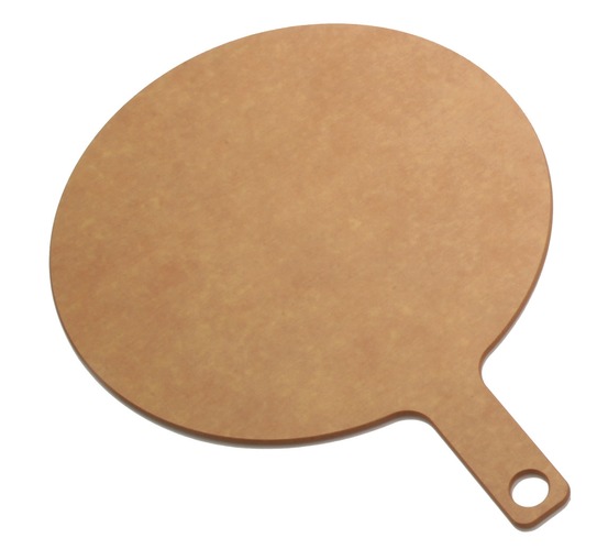 Planche à découper en fibre de bois avec manche ø 30 cm - matériel chr pro