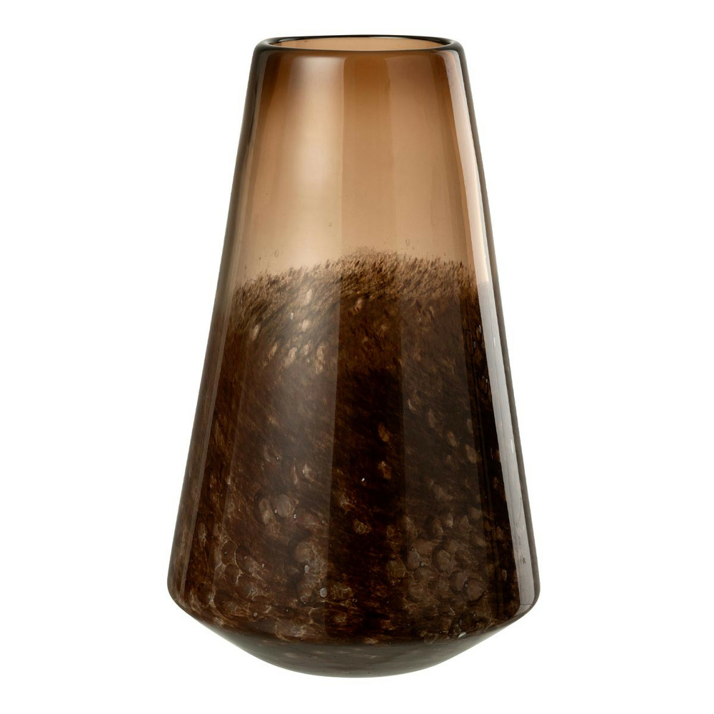 Vase cône en verre 