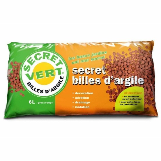 Billes d'argile intérieur extérieur 6 litres