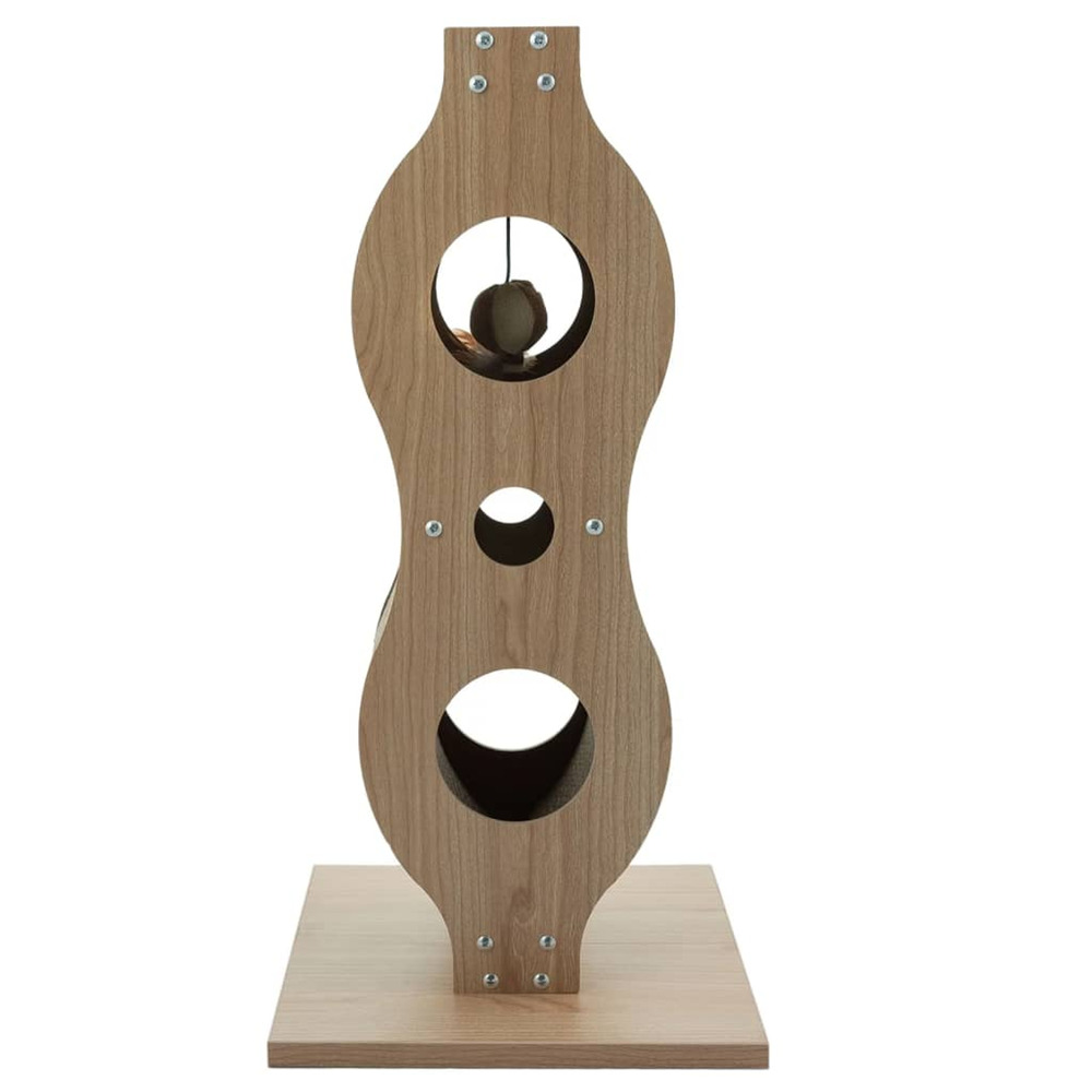 @pet tour à griffer pour chat empire marron 30x30x61,5 cm