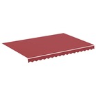 Tissu de remplacement pour auvent bordeaux rouge 3,5x2,5 m