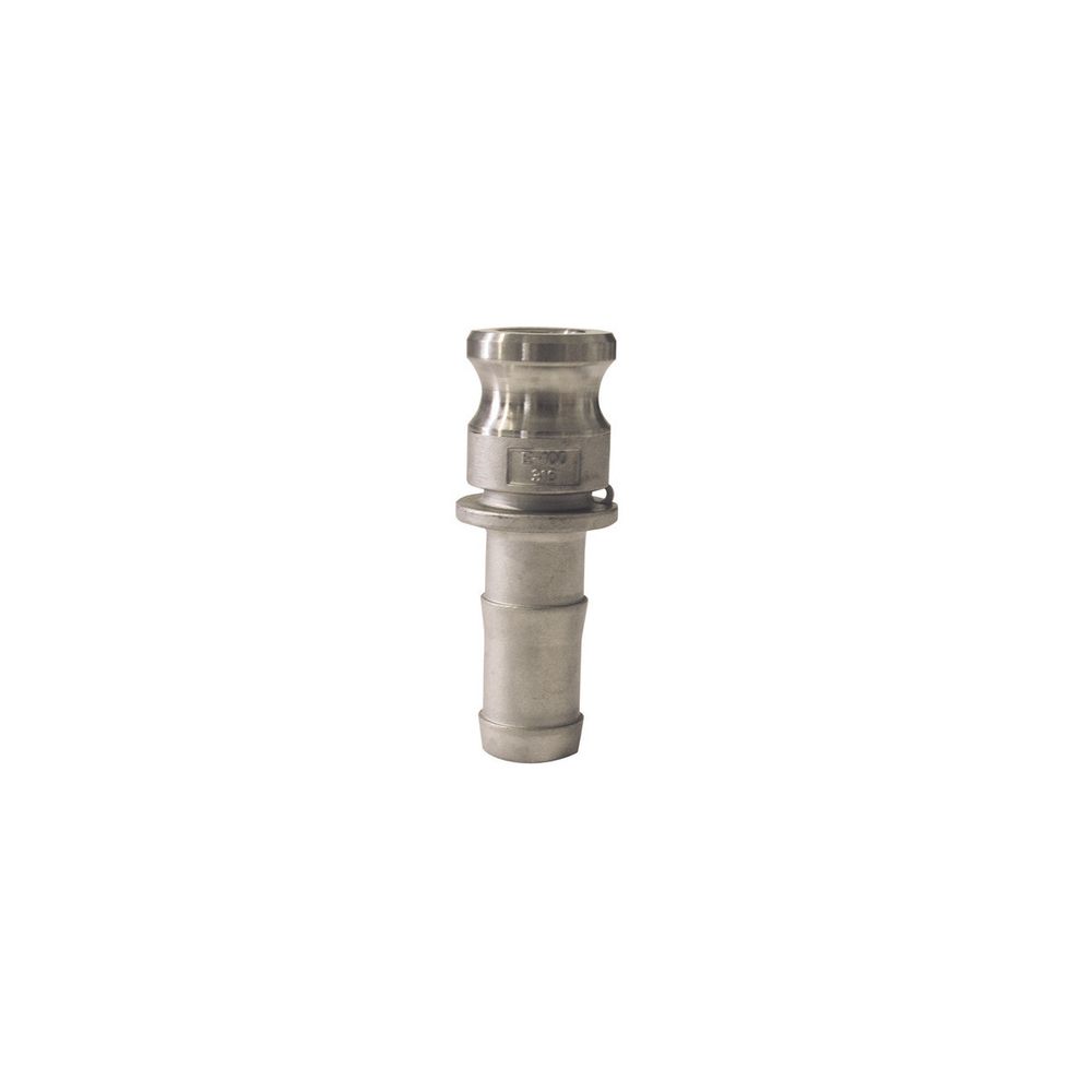 Raccord camlock male - embout cannelé en aluminium - type e - ø a: 1'' | ø b: 25