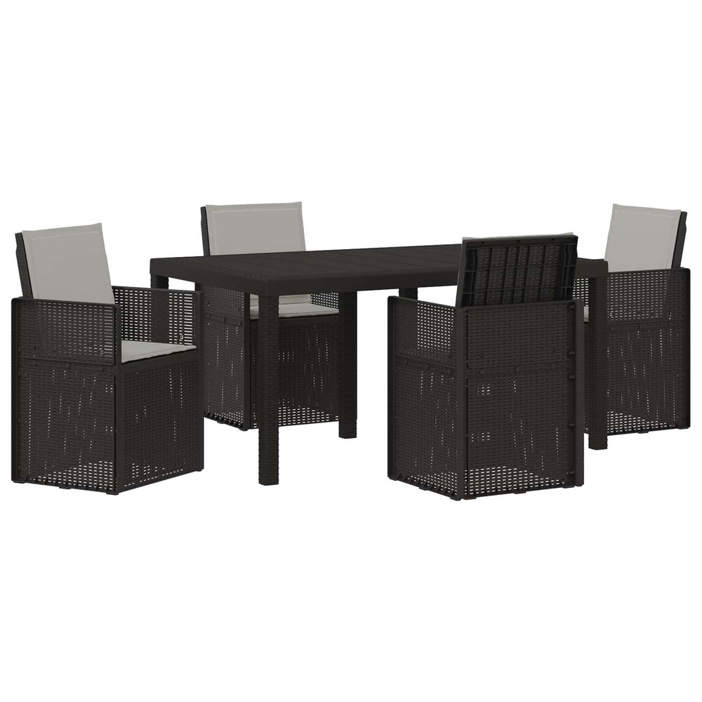 Ensemble de salle à manger pour jardin 5 pc pp