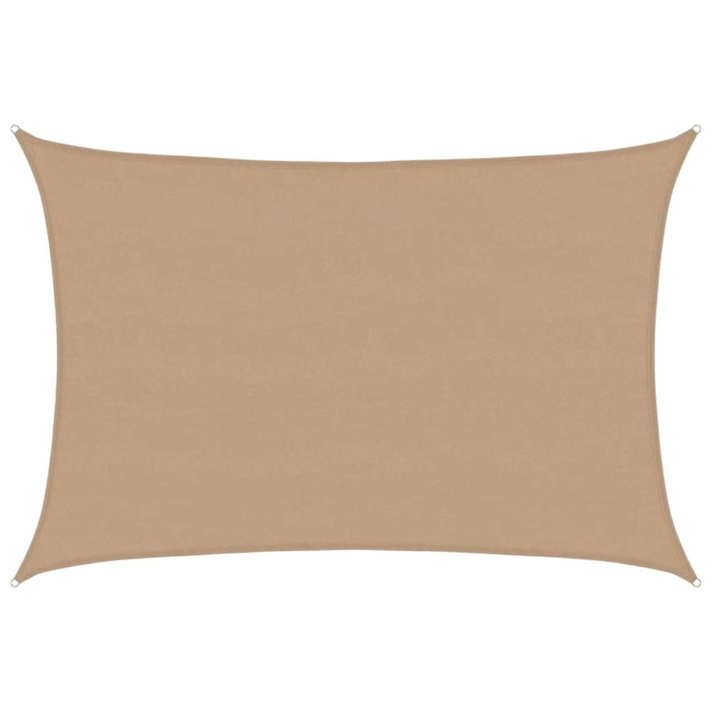 Voile d'ombrage 160 g/m² taupe 5x7 m pehd