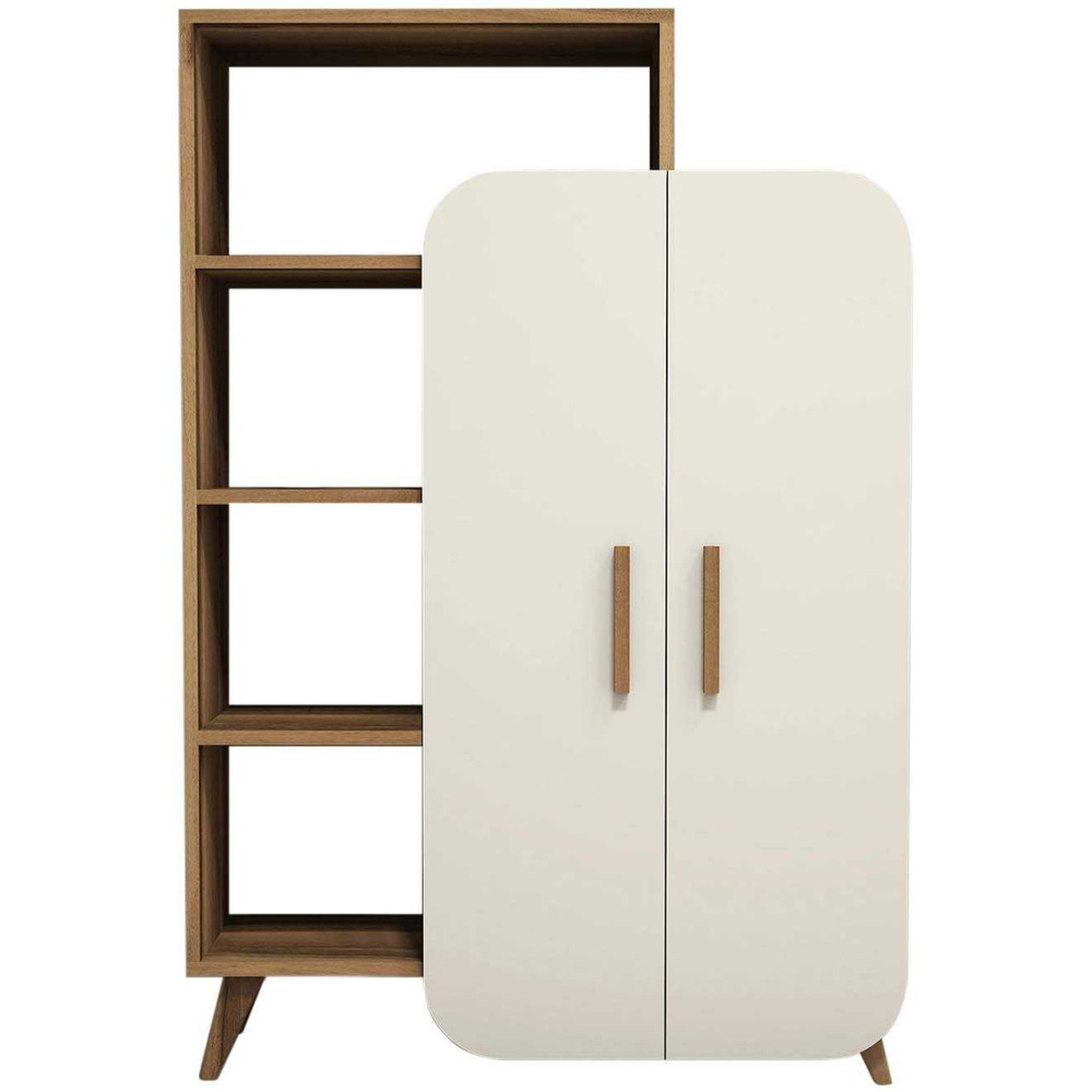 Etagère en aggloméré avec portes fermées form