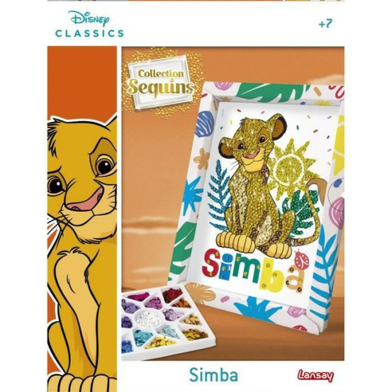 Jeu de création - lansay - collection sequins - simba le roi lion - des 7 ans