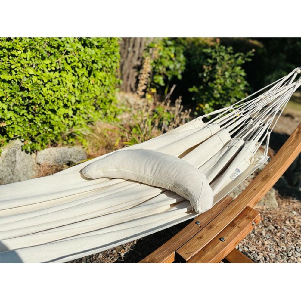 Coussin media luna écru