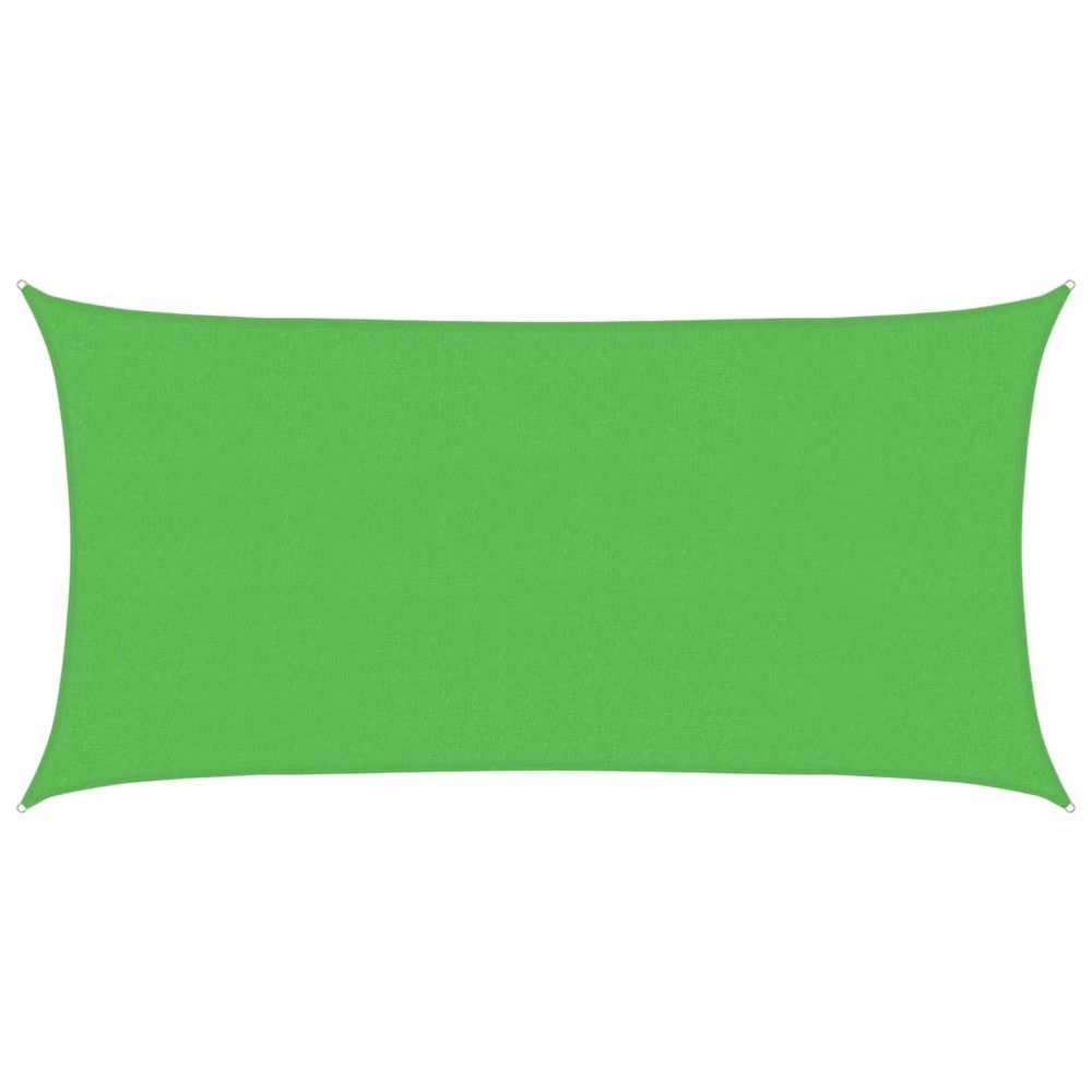 Voile d'ombrage 160 g/m² rectangulaire vert clair 2x3,5 m pehd