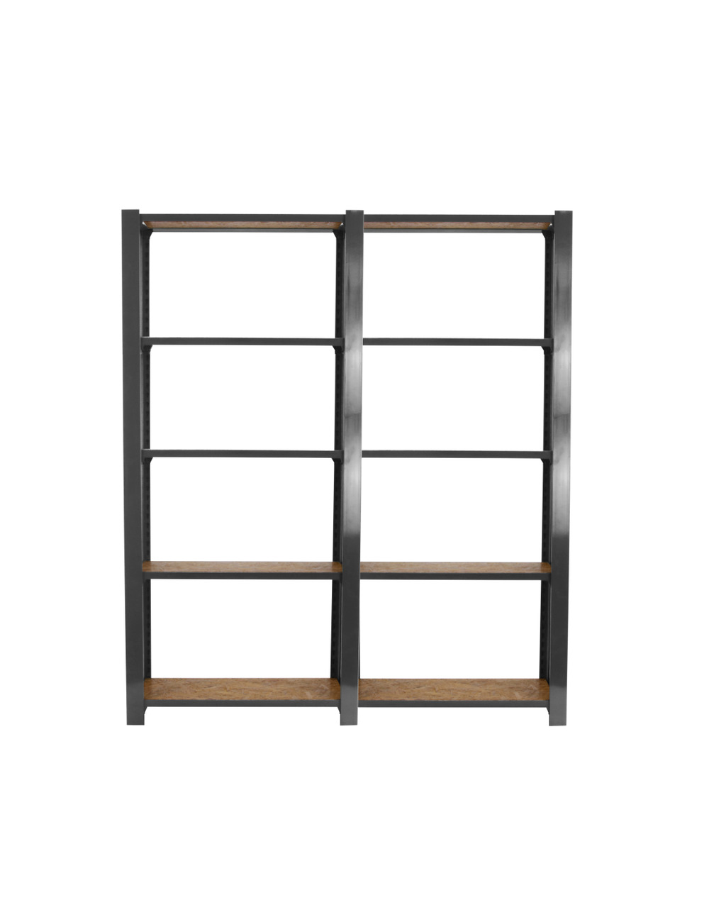 Etagère légère sans vis officlick 5/300 wood 1600 gris/osb + plaques 2100 gris/osb 2100x1600x300 - simonrack