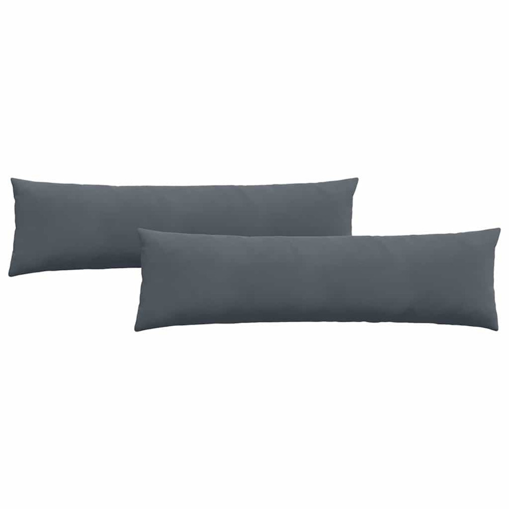 Coussins de canapé 2 pcs gris foncé 145 x 40 cm
