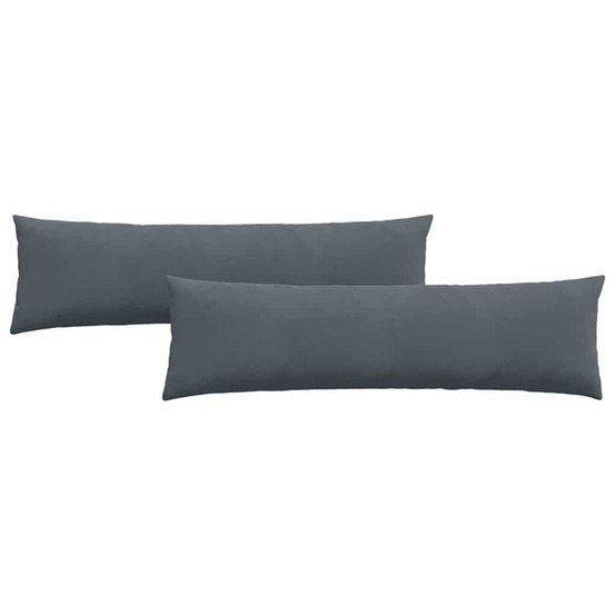 Coussins de canapé 2 pcs gris foncé 145 x 40 cm