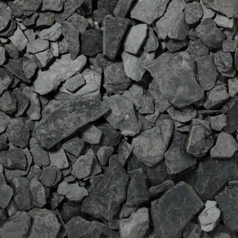 Paillage ardoise noire 30-90 mm - lot de 5 sacs de 20 kg (1,25 m²) - ro'ma nature