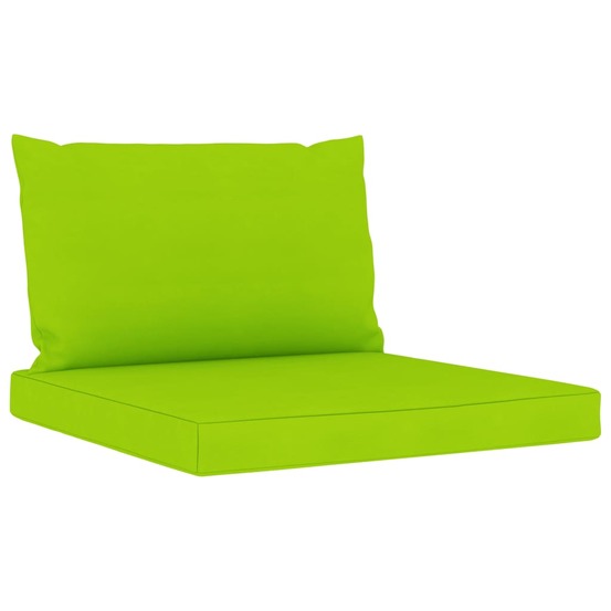 Coussins de palette lot de 2 vert vif tissu oxford