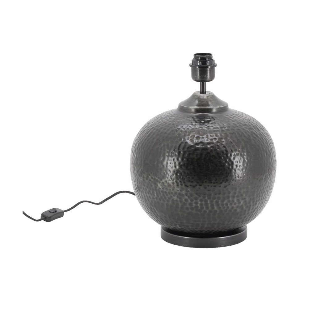 Pied de lampe en métal martelé