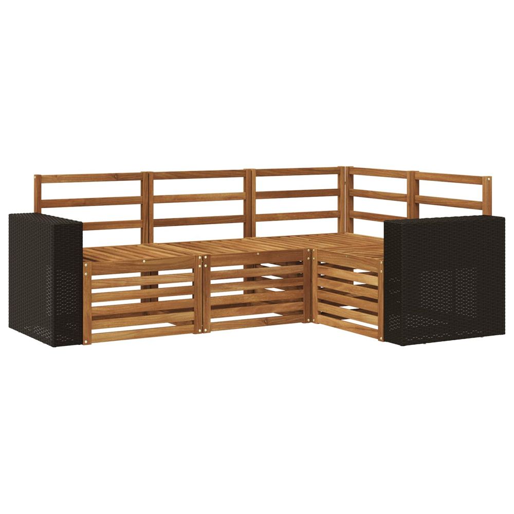 Ensemble de canapés d'extérieur 4 pc polyester