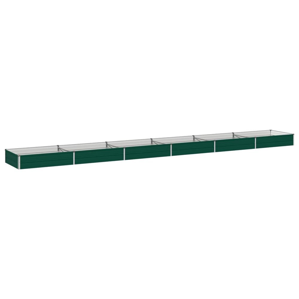 Jardin surélevé vert 600 x 80 x 24 cm acier laminé à froid