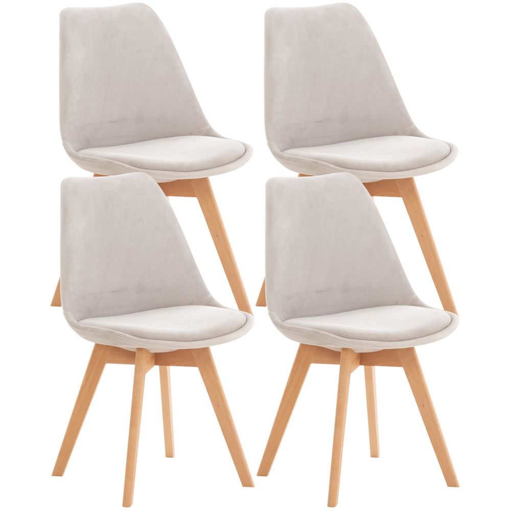 Ensemble de 4 chaises pranzo linares - élégance et confort