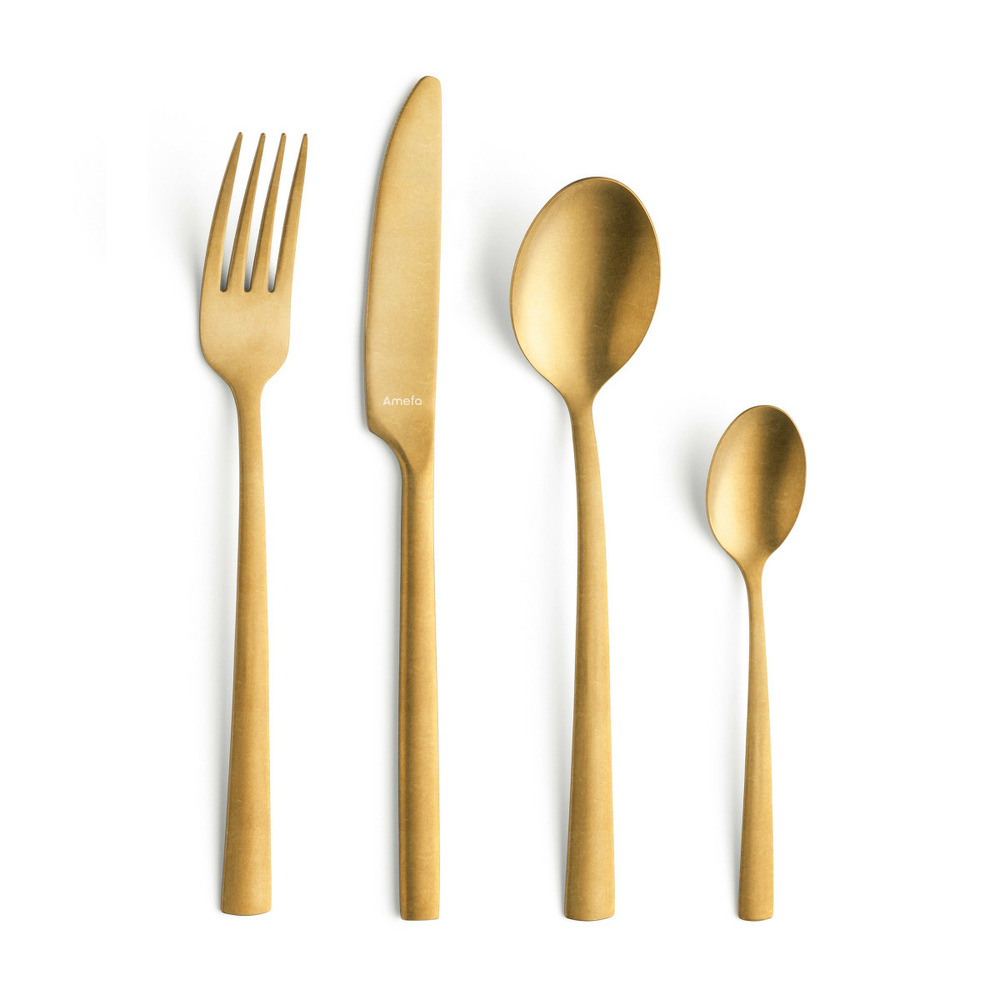 Manille - ménagère 16 pièces or