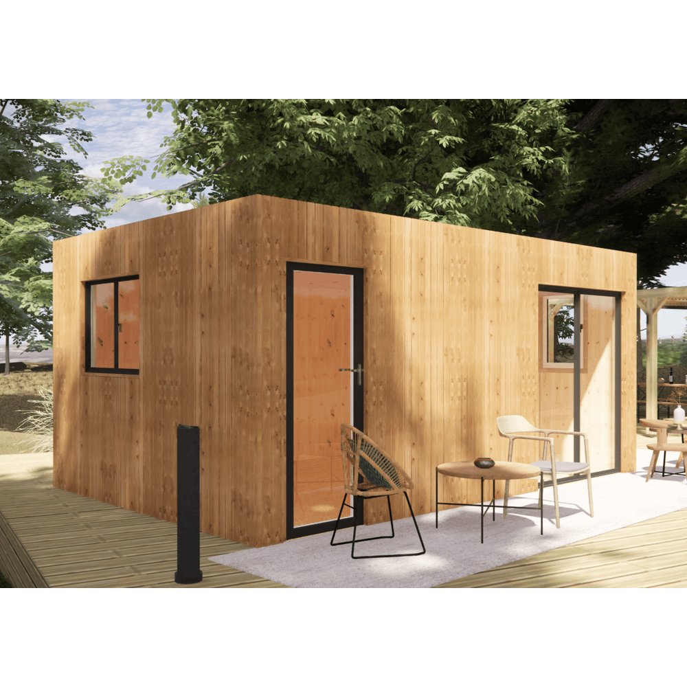 Studio jardin location saisonnière en bois 5,5 x 3,5 x 2,7 m / menuiseries alu k-line