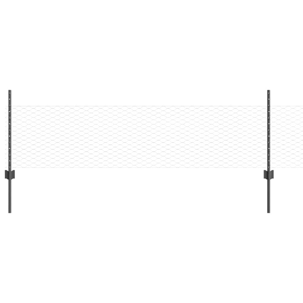 Cl ture Avec Poteau Gris 0 5 X 100 M Acier Et Pvc Truffaut cl-ture-avec-poteau-gris-0-5-x-100-m-acier-et-pvc-truffaut